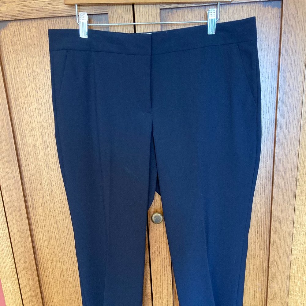 J. Crew Navy Pant in Italian Stretch Wool